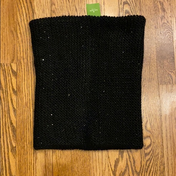 Kate Spade Knit Neckwarmer Black Scarf - Picture 1 of 5